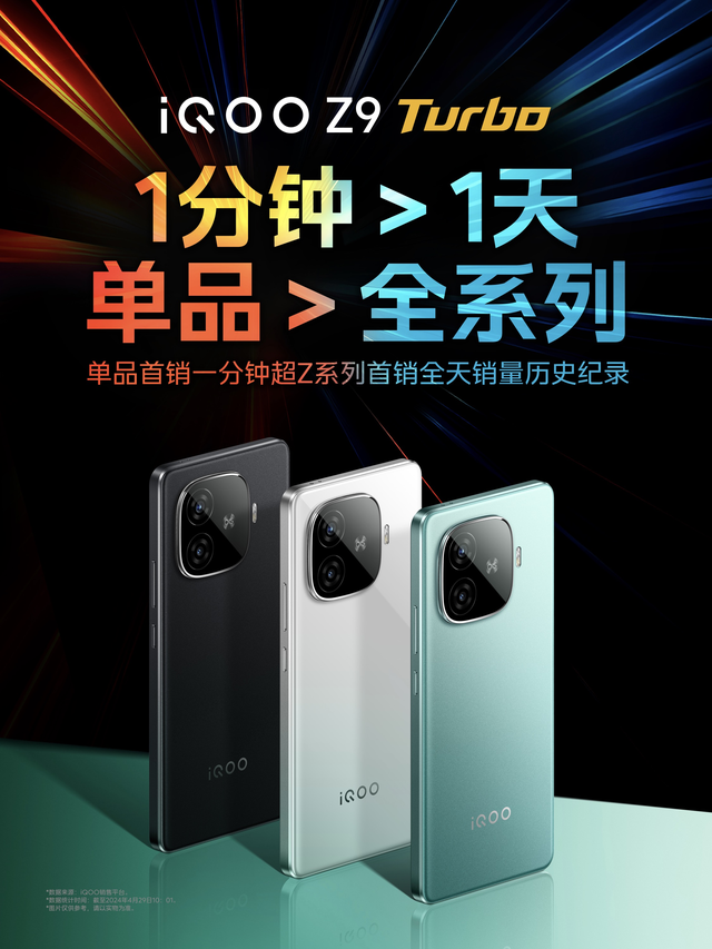 iQOO Z9 Turbo先享计划今日发货!iQOO Z9 & Z9x 1149元起同步开售