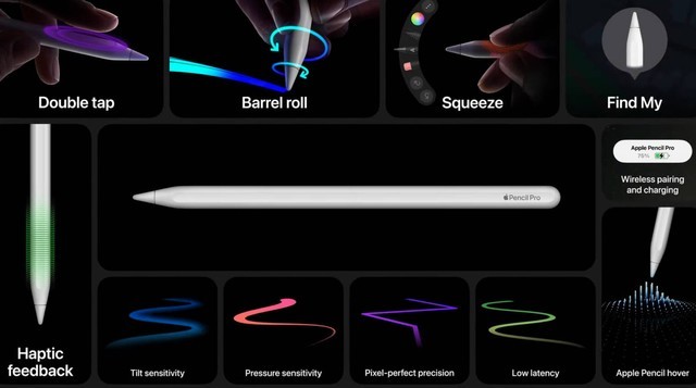 体验更出色！Apple Pencil Pro发布：售价129美元