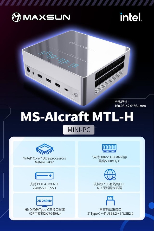 铭瑄科技出席2024英特尔Mini PC & AIO 行业发展论坛 探索AI PC新机遇