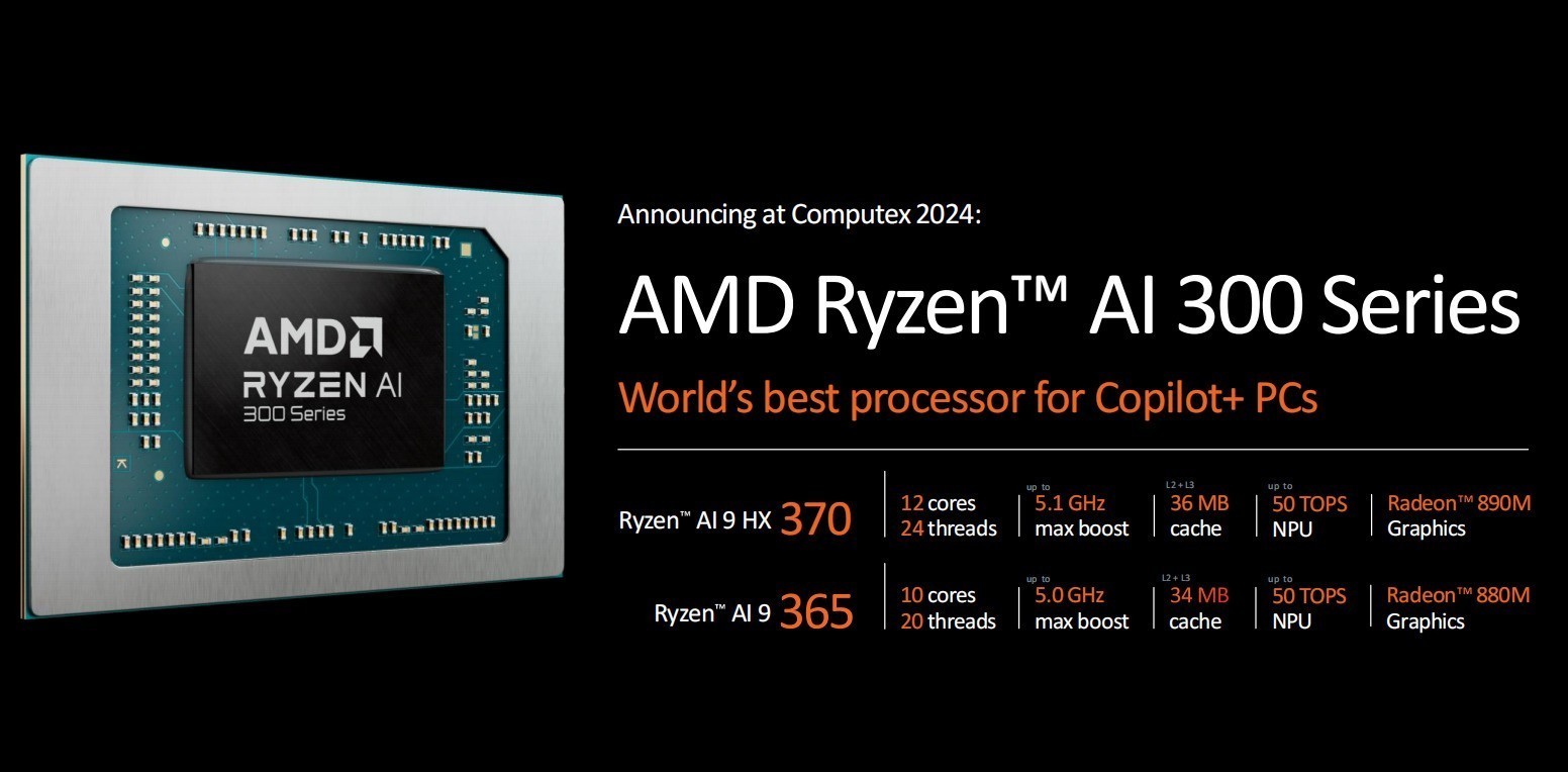 Zen5架构加持 锐龙AI 300系列处理器正式公布