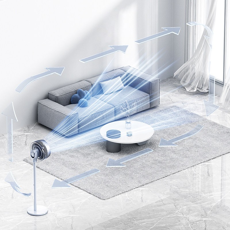 2分钟焕新全屋空气!小熊电器循环扇打造双效净菌氧吧